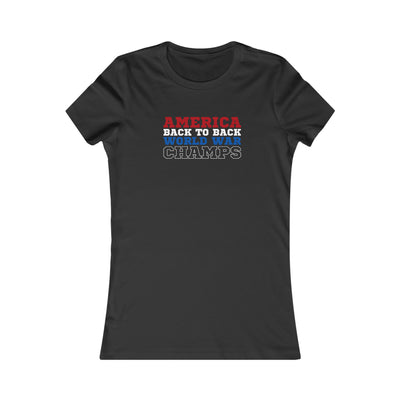 America Back To Back World War Champs Women's Favorite Tee