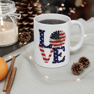 Love Freedom 11oz Ceramic Mug