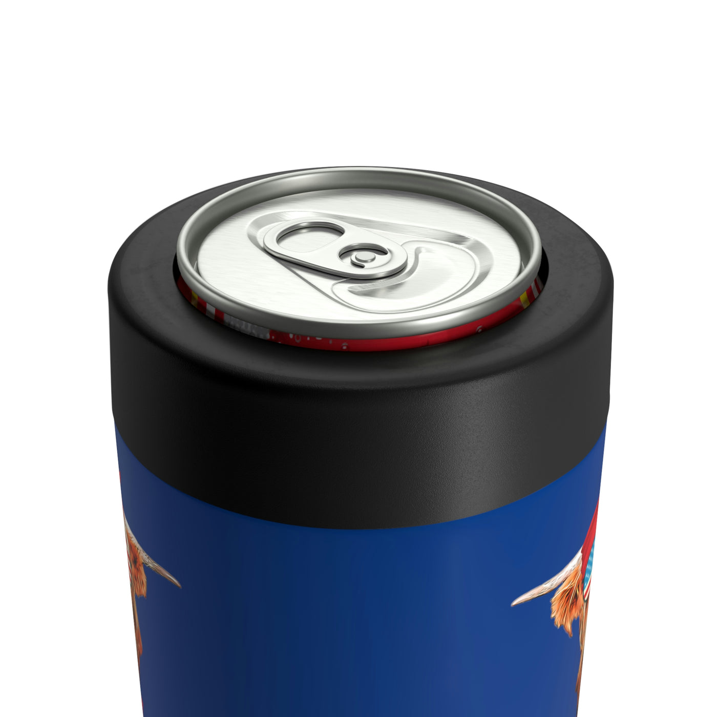 Happy 4th of Moo-ly Stainless Steel Can Holder