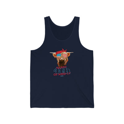 Happy 4th of Moo-ly Unisex Tank Top