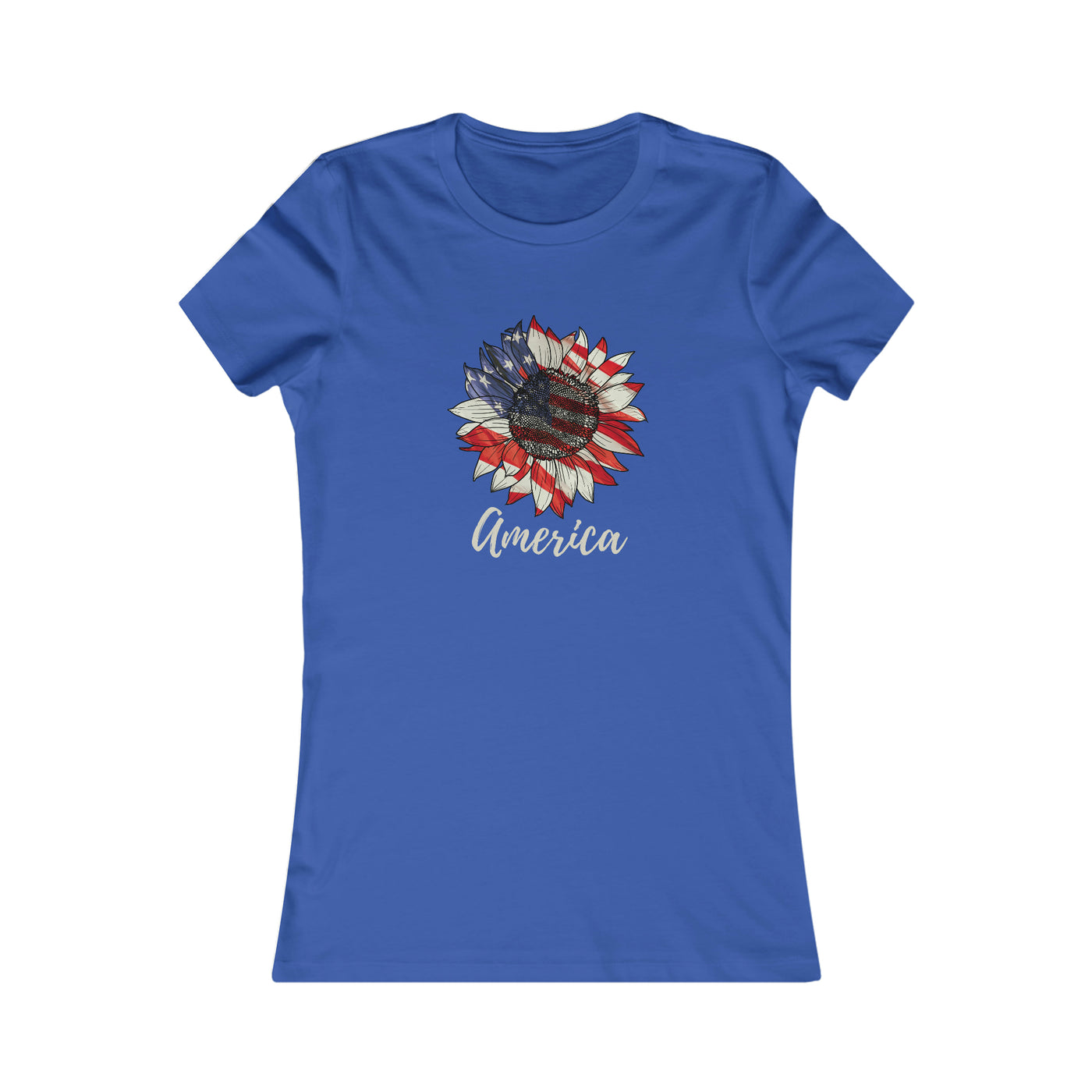 America Sunflower Women's Favorite Tee