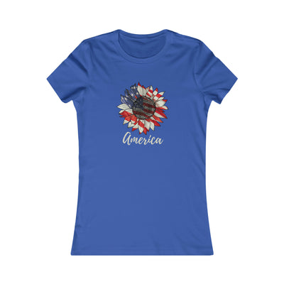 America Sunflower Women's Favorite Tee