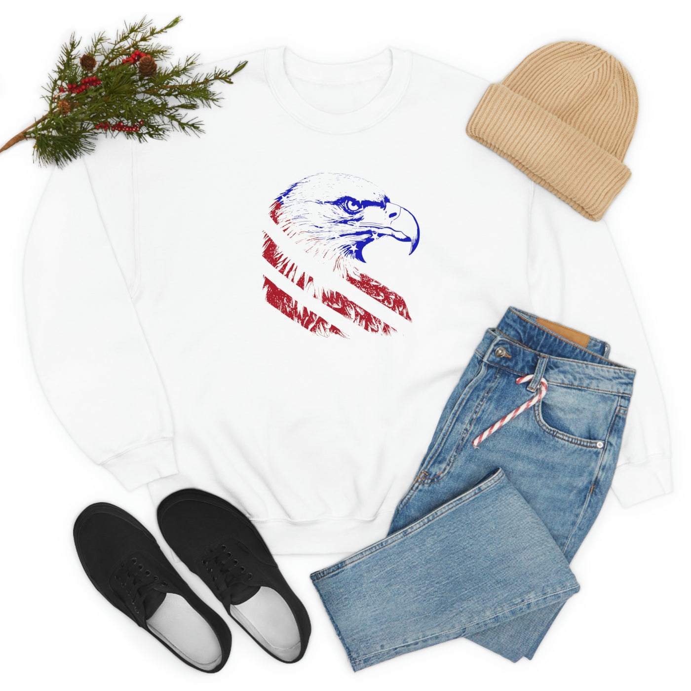 American Eagle Flag Crewneck Sweatshirt