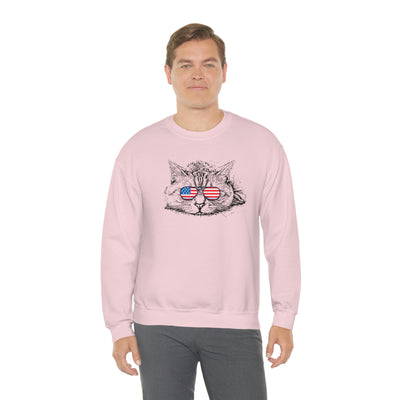 Independence Day Cat Crewneck Sweatshirt