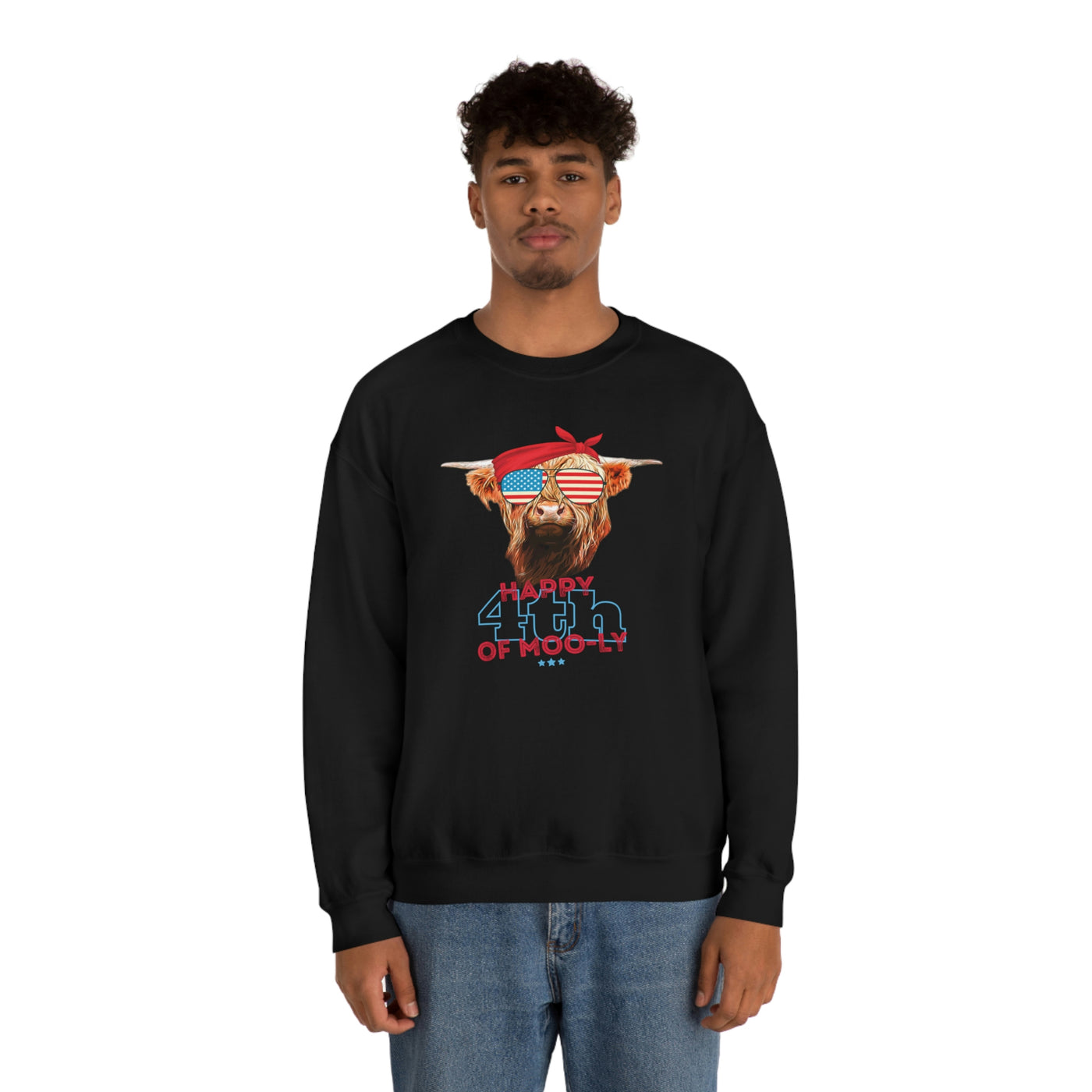 Happy 4th of Moo-ly Crewneck Sweatshirt