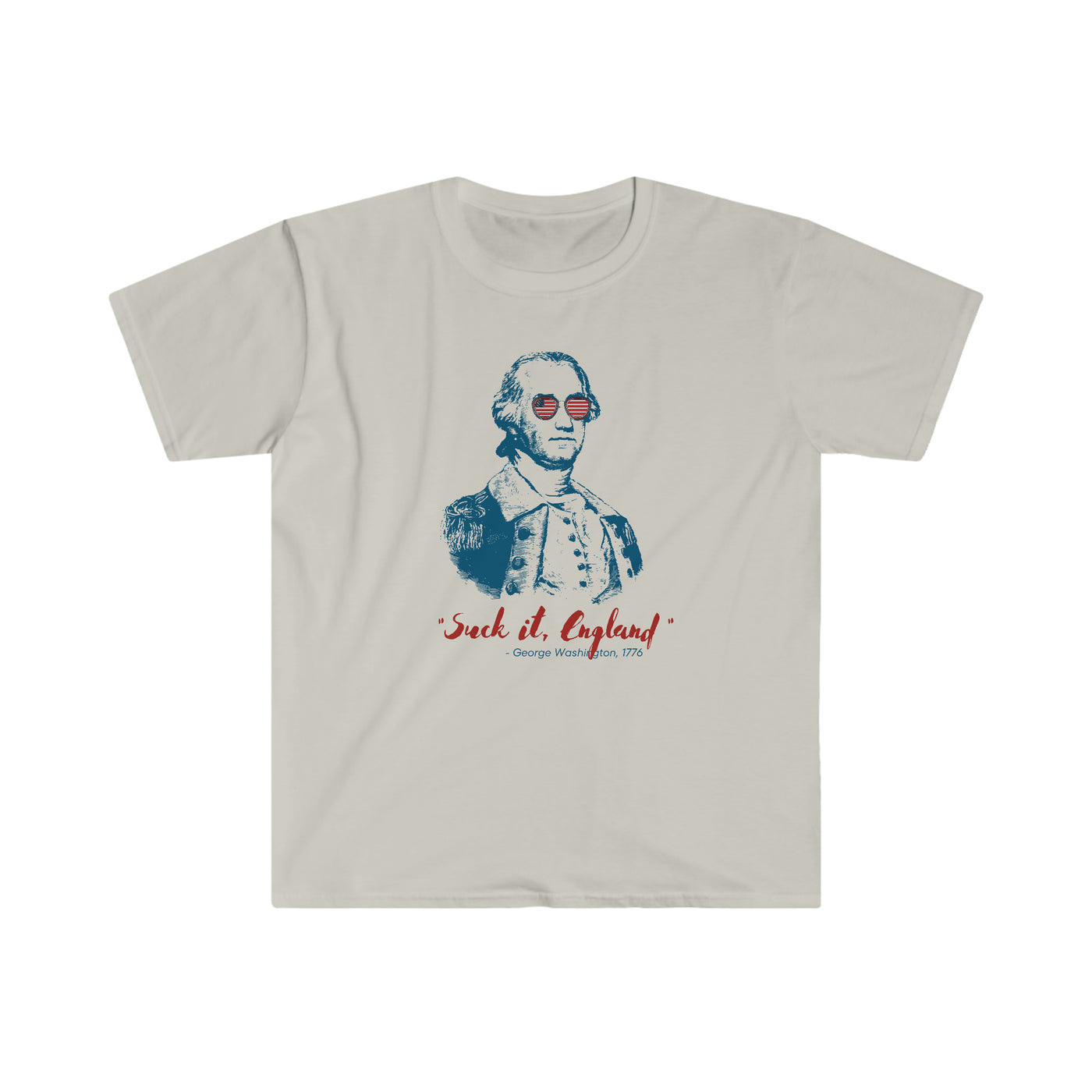 4th of july Suck It, England Mens T-Shirt ice grey