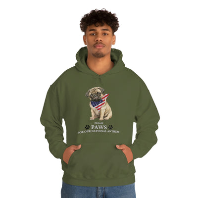 Please Paws For Our National Anthem Unisex Hoodie