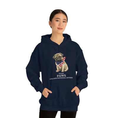 Please Paws For Our National Anthem Unisex Hoodie