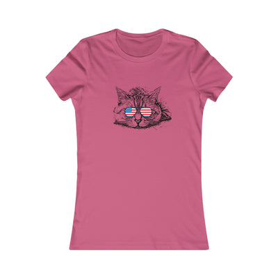Independence Day Cat Women's Favorite Tee