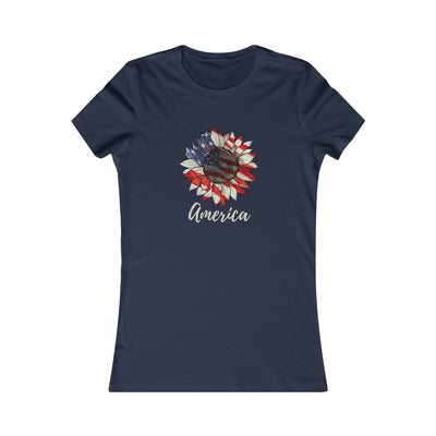 America Sunflower Women's Favorite Tee