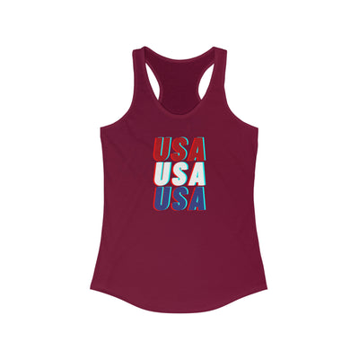 USA USA USA Women's Racerback Tank