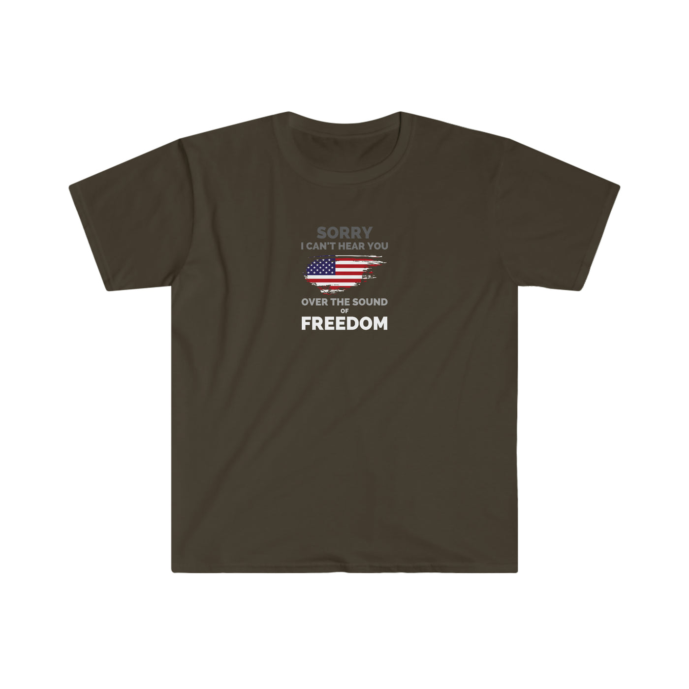fourth of july Sound Of Freedom mens T-Shirt brown