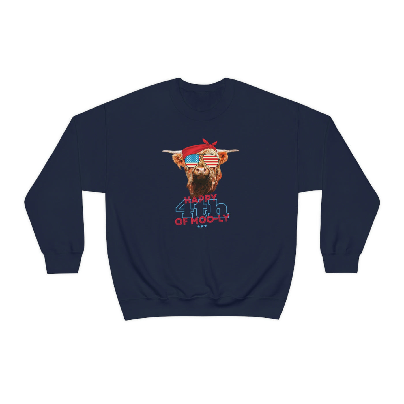 Happy 4th of Moo-ly Crewneck Sweatshirt