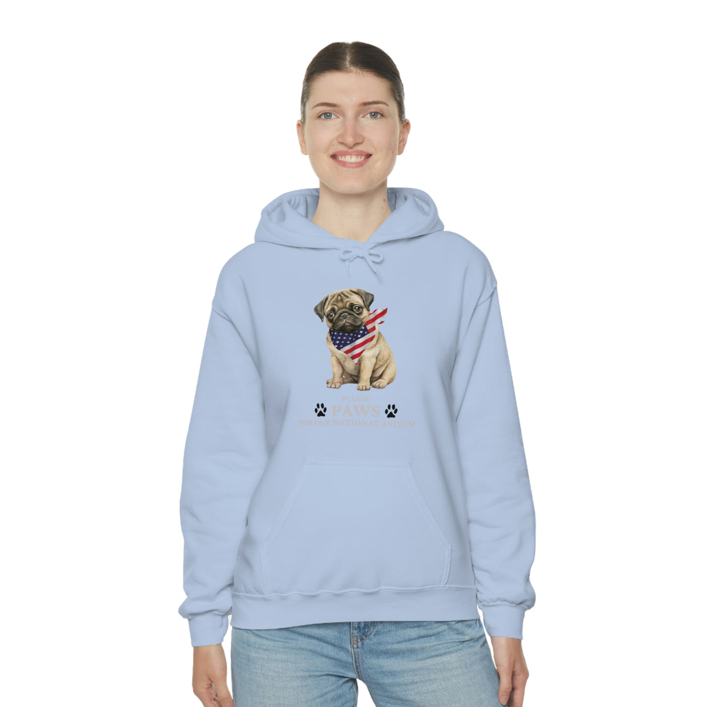 Please Paws For Our National Anthem Unisex Hoodie